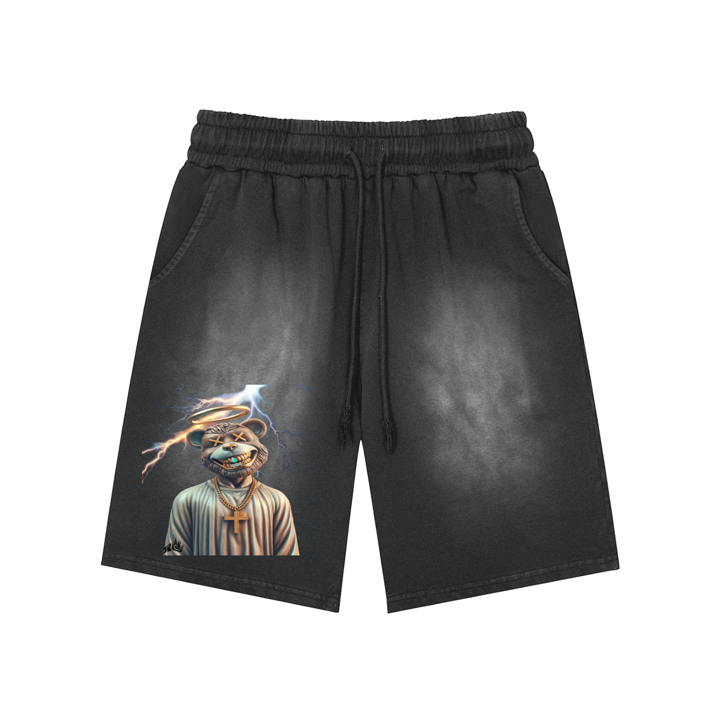 TedxCross  Washed Shorts  - 360 GSM